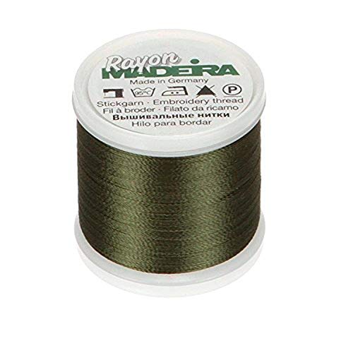 Madeira M9840-1394 Maschinenstickgarn, Rayon, Hecke Grün, 2.79x2.79x3.3 cm Madeira M9840-1394 Maschinenstickgarn, Rayon, Hecke Grün, 2.79x2.79x3.3 cm von Madeira