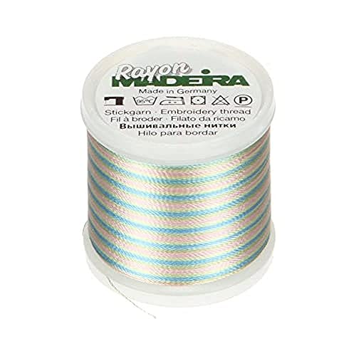 Madeira M9840-2103 Maschinenstickgarn, Rayon, #2103 Blau/Rosa/Grün, 2.79x2.79x3.3 cm Madeira M9840-2103 Maschinenstickgarn, Rayon, #2103 Blau/Rosa/Grün, 2.79x2.79x3.3 cm von Tacony Corporation