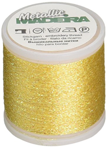 Madeira M9842-303 Gewinde, 70% Polyamid/30% metallisiertes Polyester, #303 Gelb, 200 m Madeira M9842-303 Gewinde, 70% Polyamid/30% metallisiertes Polyester, #303 Gelb, 200 m von MADEIRA