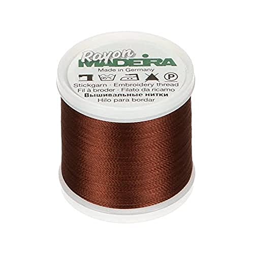 Madeira Rayon No.40 Maschinenstickgarn, 200 Meter Länge, #1145 Braun von Tacony Corporation