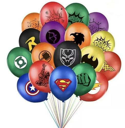 36 Stück 30,5 cm Marvel Avengers Motto-Party-Superhelden-Latex-Ballons für Party-Dekoration von Madeokoltd