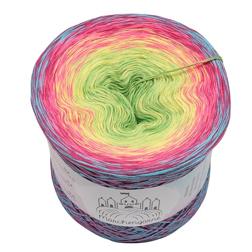 Farbverlaufsgarn Crazy 11-4 fädig Bobbel Wolle häkeln stricken strickgarn (Crazy 11 - Riviera außen, 4 Fach - 400g/1520m) von LiLu´s Märchengarne