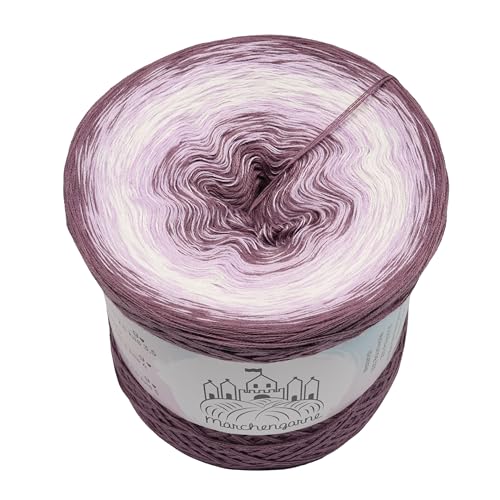 Farbverlaufsgarn Lavendelduft 4 oder 3 fädig Bobbel Wolle häkeln stricken (Lavendelduft, 3 Fach - 200g/1000m) von LiLu´s Märchengarne