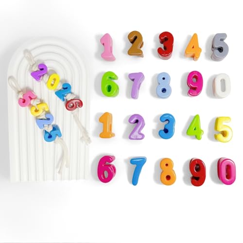 20 Stück Kunststoff-Buchstabenperlen, 20 mm große Buchstabenperlen für Bastelarbeiten, Alphabet-Perlen, Schlüsselanhänger, Acryl-Schmuckherstellung, Basteln – 0 bis 9 20 Stück Kunststoff-Buchstabenperlen, 20 mm große Buchstabenperlen für Bastelarbeiten, Alphabet-Perlen, Schlüsselanhänger, Acryl-Schmuckherstellung, Basteln – 0 bis 9 von Maerolre