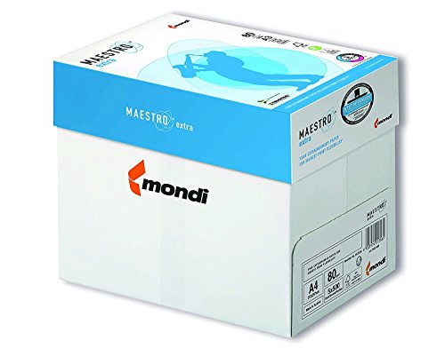 2500 Blatt Mondi Maestro EXTRA Kopierpapier 80g/m² DIN-A4 hochweiß TrioTec Technologie von Maestro