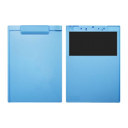 Mafagwre 2er Klemmbrett A4, Magnetisches Klemmbrett A4, Klemmbrettmappe, Kunststoff Klemmmappe A4 Mit Stiftclip, Schreibunterlage Mit Bügeklemme, Clipboard Zum Aufhängen (B) von Mafagwre