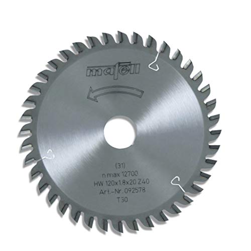 Mafell Sägeblatt-HM, 120 x 1,2/1,8 x 20 mm, Z 40, FZ/TR von Mafell