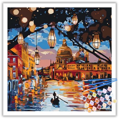 Landschaft Malen Nach Zahlen Erwachsene, DIY Landschaft Paint by Numbers Adult, Malen Nach Zahlen Set für Geschenk und Heim Dekoration 40×40 cm Ohne Rahmen Landschaft Malen Nach Zahlen Erwachsene, DIY Landschaft Paint by Numbers Adult, Malen Nach Zahlen Set für Geschenk und Heim Dekoration 40×40 cm Ohne Rahmen von Mafenr Art