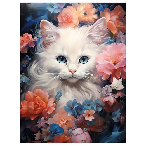 Mafenr Art Diamond Painting Erwachsene Set, Katze Diamant Painting Bilder, Mosaikherstellung für Geschenke und Familie Décor 30x40 cm Mafenr Art Diamond Painting Erwachsene Set, Katze Diamant Painting Bilder, Mosaikherstellung für Geschenke und Familie Décor 30x40 cm von Mafenr Art