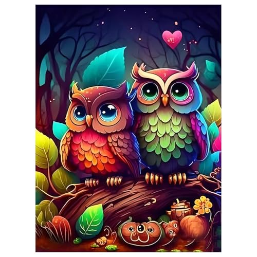 Mafenr Art Diamond Painting Erwachsene Set, Eule Diamant Painting, Mosaikherstellung für Geschenke und Familie Décor 30x40cm Mafenr Art Diamond Painting Erwachsene Set, Eule Diamant Painting, Mosaikherstellung für Geschenke und Familie Décor 30x40cm von Mafenr Art