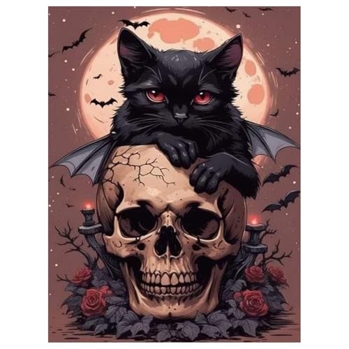 Mafenr Art Diamond Painting Katze, Katze, Diamond Painting Erwachsene, Diamantmalerei für Erwachsene als Geschenk und Dekoration (30 x 40 cm) von Mafenr Art