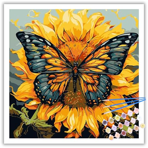 Malen Nach Zahlen Erwachsene, DIY Schmetterling Paint by Numbers Adult, Malen Nach Zahlen Set für Geschenk und Heim Dekoration 30x30cm Ohne Rahmen Malen Nach Zahlen Erwachsene, DIY Schmetterling Paint by Numbers Adult, Malen Nach Zahlen Set für Geschenk und Heim Dekoration 30x30cm Ohne Rahmen von Mafenr Art