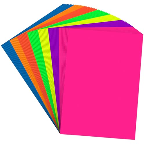 Magecubiku Neon-Poster-Papier, 56 Blatt, Multicolor, 27,9 x 35,6 cm, 250 g/m², schwer, langlebig, für Schule, Wissenschaft, Messe, Veranstaltungen, Präsentationen und mehr Magecubiku Neon-Poster-Papier, 56 Blatt, Multicolor, 27,9 x 35,6 cm, 250 g/m², schwer, langlebig, für Schule, Wissenschaft, Messe, Veranstaltungen, Präsentationen und mehr von Magecubiku