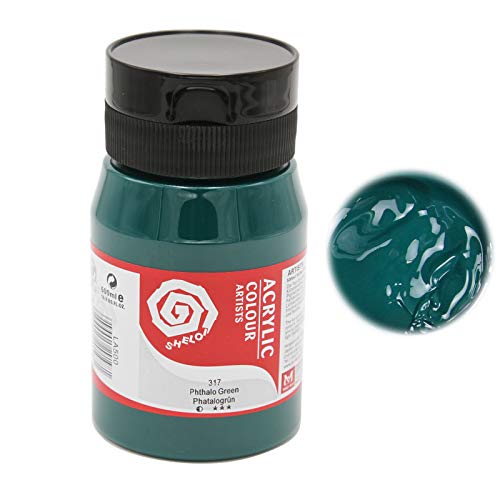 ARTIST Künstler- Acrylfarbe, hochpigmentierte Top-Qualität in 500ml Vorratsgebinde 18 phthalogrün ARTIST Künstler- Acrylfarbe, hochpigmentierte Top-Qualität in 500ml Vorratsgebinde 18 phthalogrün von Paintersisters