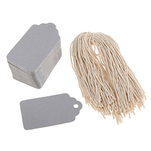 100pcs Geschenkanhänger Preisetiketten Namenskarte Papieranhänger Hängeetiketten Anhängeetiketten Kraftpapier mit Faden Tags Labels Selbstgestalten Packpapier - Grau 100pcs Geschenkanhänger Preisetiketten Namenskarte Papieranhänger Hängeetiketten Anhängeetiketten Kraftpapier mit Faden Tags Labels Selbstgestalten Packpapier - Grau von MagiDeal