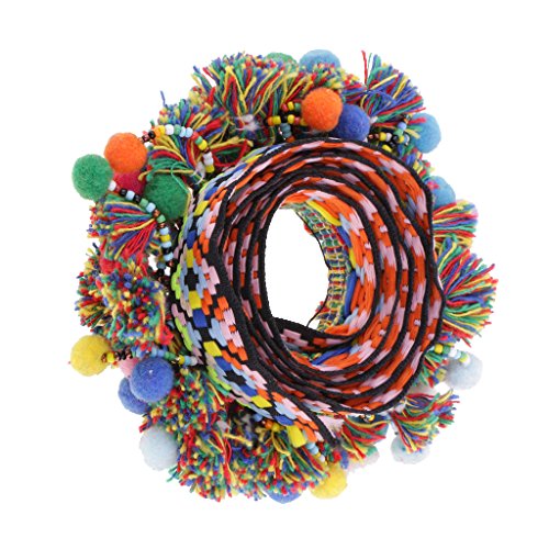 MagiDeal 1 Yard Bunte Pomponborte Bommelborte Pomponband Näharbeit Handwerk - Farbe 3, 60mm MagiDeal 1 Yard Bunte Pomponborte Bommelborte Pomponband Näharbeit Handwerk - Farbe 3, 60mm von MagiDeal