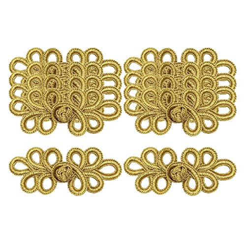 MagiDeal 10 Paar Chinesische Knoten Froschknöpfe Nähen Verschluss Verschlüsse Umhang Outfit Mantel, Gold MagiDeal 10 Paar Chinesische Knoten Froschknöpfe Nähen Verschluss Verschlüsse Umhang Outfit Mantel, Gold von MagiDeal