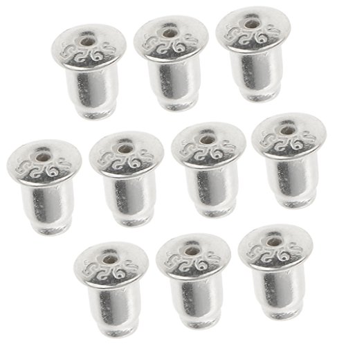 MagiDeal 10 Stück 925 Sterlingsilber Ohrring Sicherheit Rückseiten Earnut - Silber, 6mm MagiDeal 10 Stück 925 Sterlingsilber Ohrring Sicherheit Rückseiten Earnut - Silber, 6mm von MagiDeal