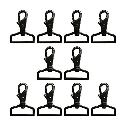 MagiDeal 10 Stück Drehverschlüsse, Lanyard-Karabinerhaken, Schlüsselanhänger-Clip-Haken, Karabinerverschluss, Metall-Hakenverschluss für Schlüsselbund, von MagiDeal