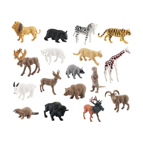 MagiDeal 17 Stücke Tiere Figuren Spielzeug Playset Tiere Figuren Tischdekoration Kinder Spielzeug Schreibtisch Ornament Yard Szene Ostern Geschenk von MagiDeal