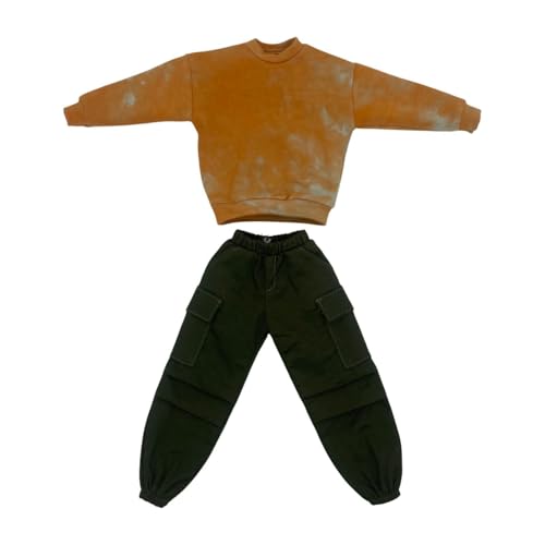MagiDeal 2Pcs Mode 1/6 Top und Hosen Miniatur Kleidung Kostüm Handgemachte Puppe Kleidung fürfür 12in Puppe Modell Männliche Figuren zubehör, Sweatshirt mit Rundhalsausschnitt MagiDeal 2Pcs Mode 1/6 Top und Hosen Miniatur Kleidung Kostüm Handgemachte Puppe Kleidung fürfür 12in Puppe Modell Männliche Figuren zubehör, Sweatshirt mit Rundhalsausschnitt von MagiDeal