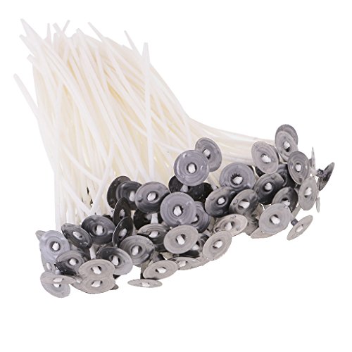 MagiDeal 50pcs Baumwolle Flachdocht Kerzendocht für Kerzen herstellung - Weiß, 50pcs 14cm von MagiDeal