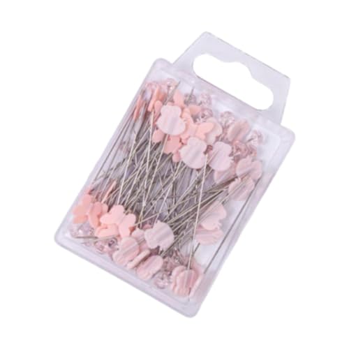 MagiDeal 80 Stück Stecknadeln zum Positionieren, Blockieren, Stricken, multifunktionale Nähnadeln, Quiltnadeln für die Herstellung von Schneiderkleidung, Rosa MagiDeal 80 Stück Stecknadeln zum Positionieren, Blockieren, Stricken, multifunktionale Nähnadeln, Quiltnadeln für die Herstellung von Schneiderkleidung, Rosa von MagiDeal