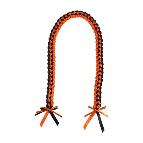 MagiDeal Abschlusslei Ehrenkabel für die High School Party Supplies College Absolventen Frauen Männer Männer, Orange Schwarz von MagiDeal