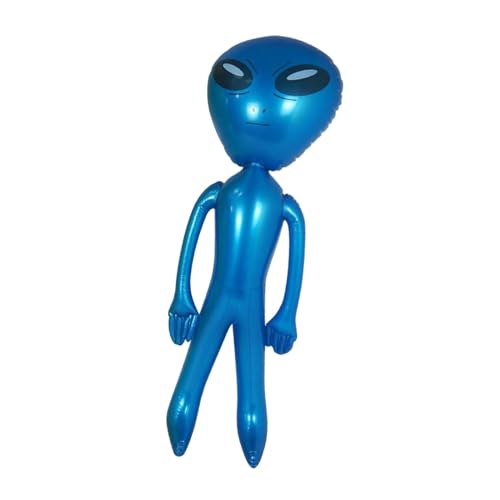 MagiDeal Aufblasbares Alien-Spielzeug, aufblasbare Puppe, aufblasbare Figuren, PVC, Gartendekoration, Alien-Ballon, Erwachsenes Kind, Spielzeug für Halloween, Blau von MagiDeal