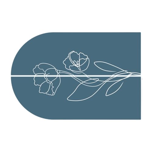 MagiDeal Bogenwand Aufkleber PVC Tapete Hintergrund im Innenraum Schlafzimmer Moderne Haus Kindergarten Boho Bogen Wall Aufkleber Hintergrund Dekoration, Blau Grün von MagiDeal