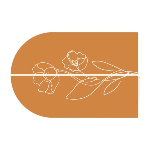 MagiDeal Bogenwand Aufkleber PVC Tapete Hintergrund im Innenraum Schlafzimmer Moderne Haus Kindergarten Boho Bogen Wall Aufkleber Hintergrund Dekoration, Orange von MagiDeal