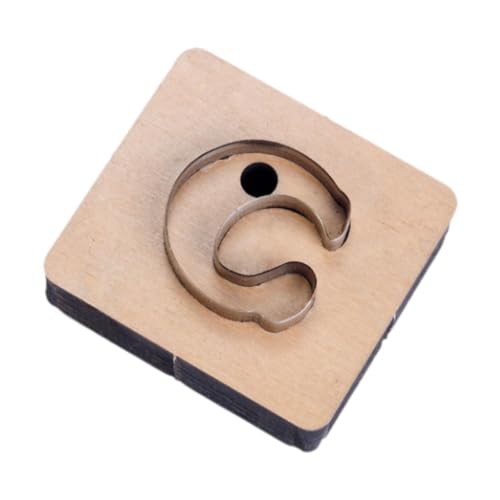 MagiDeal Buchstabenförmige Stanzform, Schablone Zur Herstellung von Anhängern, Rostfrei, Handgefertigt, Schneidemodell für Schneider, Heimwerker, C von MagiDeal