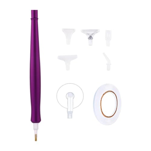 MagiDeal Diamond DIY Art Tools Accessoires handgefertigt ergonomisch tragbarer Kompakt mit verschiedenen Stiftköpfen Kunststift, Lila von MagiDeal