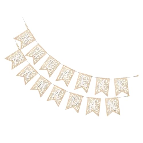 MagiDeal Holz Ramadan Banner muslimische Dekorationen Türschild Kunstwerk Ramadan Hängende Ornamente Eid Mubarak glückliche Geschenke für Wohnzimmer, Weiß MagiDeal Holz Ramadan Banner muslimische Dekorationen Türschild Kunstwerk Ramadan Hängende Ornamente Eid Mubarak glückliche Geschenke für Wohnzimmer, Weiß von MagiDeal