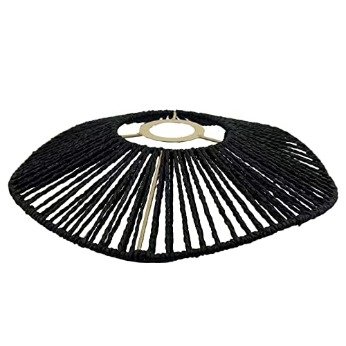 MagiDeal Lampenschirm aus geflochtenem Seil, rustikale Deckenlampenschirm-Laterne, handgefertigte Stehlampe, Droplight, Boho-Lampen-Anhängerschirm für, Schwarz MagiDeal Lampenschirm aus geflochtenem Seil, rustikale Deckenlampenschirm-Laterne, handgefertigte Stehlampe, Droplight, Boho-Lampen-Anhängerschirm für, Schwarz von MagiDeal
