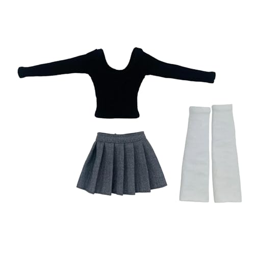 MagiDeal Langhülle 1/6 -Skala Girl Tube Top, Cosplay weibliche Puppen Brust -Wrap -Action -Figur, Kleidung, Schwarz von MagiDeal