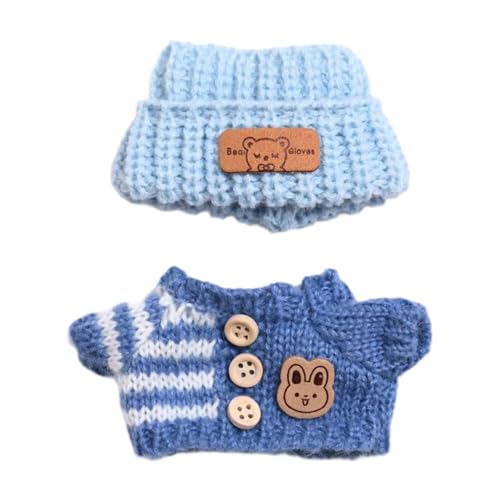 MagiDeal Mini-Puppen-Kleidung, Pullover und Kopfbedeckung, Kostüm, Bequeme Dekoration, Ersatz, niedliches Puppen-Outfit, Puppen-Zubehör für Cosplay, Blau MagiDeal Mini-Puppen-Kleidung, Pullover und Kopfbedeckung, Kostüm, Bequeme Dekoration, Ersatz, niedliches Puppen-Outfit, Puppen-Zubehör für Cosplay, Blau von MagiDeal