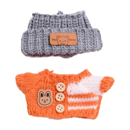 MagiDeal Mini-Puppen-Kleidung, Pullover und Kopfbedeckung, Kostüm, Bequeme Dekoration, Ersatz, niedliches Puppen-Outfit, Puppen-Zubehör für Cosplay, Orange MagiDeal Mini-Puppen-Kleidung, Pullover und Kopfbedeckung, Kostüm, Bequeme Dekoration, Ersatz, niedliches Puppen-Outfit, Puppen-Zubehör für Cosplay, Orange von MagiDeal