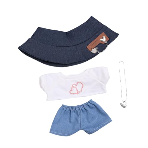 MagiDeal Miniatur -Kleidung Doll Outfit mit Hut Bequeme handgefertigte Kostüme T -Shirt und Hosen für 15 -Zoll -Puppen DIY Supplies anwesend, Style B MagiDeal Miniatur -Kleidung Doll Outfit mit Hut Bequeme handgefertigte Kostüme T -Shirt und Hosen für 15 -Zoll -Puppen DIY Supplies anwesend, Style B von MagiDeal