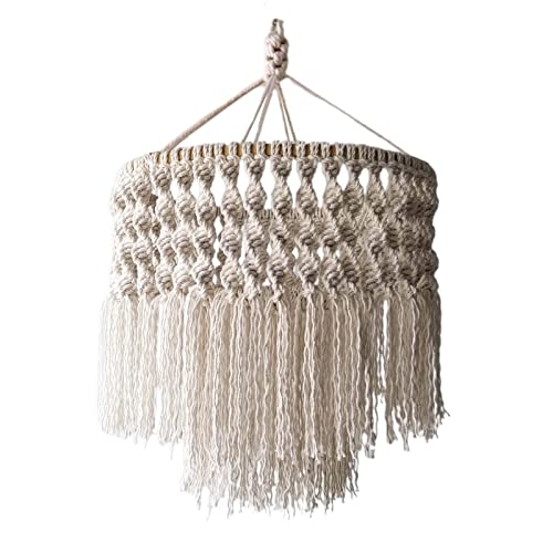 MagiDeal Nordic Makramee Lampenschirm Lampenschirm Schlafzimmer Badezimmer Lampenschirm Deckenleuchte Dekor Pendelleuchte Abdeckung für Büro Hotel Party Dekor, 40 x 50 cm großer Holzrahmen MagiDeal Nordic Makramee Lampenschirm Lampenschirm Schlafzimmer Badezimmer Lampenschirm Deckenleuchte Dekor Pendelleuchte Abdeckung für Büro Hotel Party Dekor, 40 x 50 cm großer Holzrahmen von MagiDeal