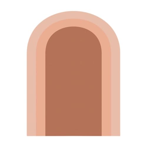 MagiDeal PVC Wallpaper Boho Arch Wall Aufkleber Peel Stick Hintergrund Innenbogenwand -Aufkleber 80x50 cm für Home -Klassenzimmer Kinder, Braun von MagiDeal