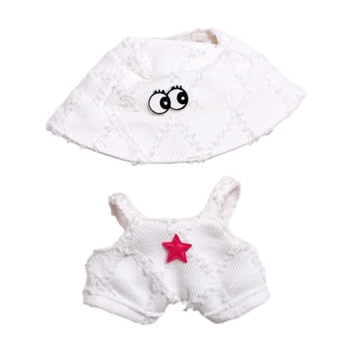 MagiDeal Puppenkleidung, Hosen, Bezaubernde süße Kostüme, Mädchen-Geschenkzubehör, Kleidung, Kostüm, Anzug, Kleidungsset für 6,69-Zoll-Puppen, Weiß von MagiDeal