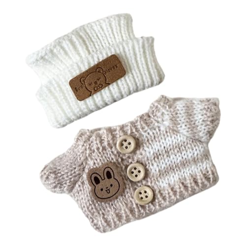 MagiDeal Puppenkleidung aus Plüsch für 15–17 cm große Puppen, Puppenkostüm, Pullover mit Mütze, weiche Kleidung für Kuscheltiere, süße Puppenkleidung, Weiß MagiDeal Puppenkleidung aus Plüsch für 15–17 cm große Puppen, Puppenkostüm, Pullover mit Mütze, weiche Kleidung für Kuscheltiere, süße Puppenkleidung, Weiß von MagiDeal