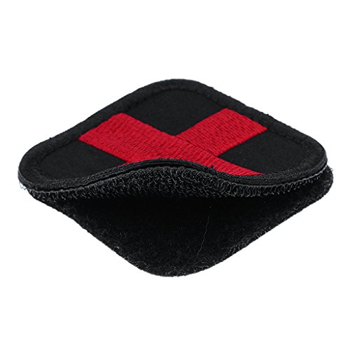 MagiDeal Rotes Klettverschluss Abzeichen Patch 50 x 50mm in verschiedenen Farben, Schwarz MagiDeal Rotes Klettverschluss Abzeichen Patch 50 x 50mm in verschiedenen Farben, Schwarz von MagiDeal