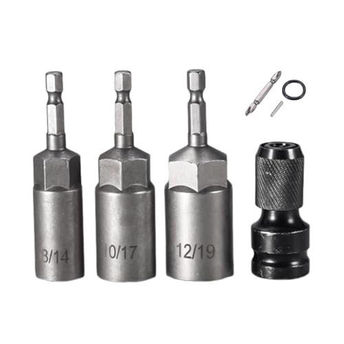 MagiDeal Sechskant-Bit, Sechskant-Schraubendreher-Bits, professionell, rostfrei, Schnellspanner, praktisch, 8/14/10/17/12/19 mm, Adapter-Set für Bohrmaschinen MagiDeal Sechskant-Bit, Sechskant-Schraubendreher-Bits, professionell, rostfrei, Schnellspanner, praktisch, 8/14/10/17/12/19 mm, Adapter-Set für Bohrmaschinen von MagiDeal