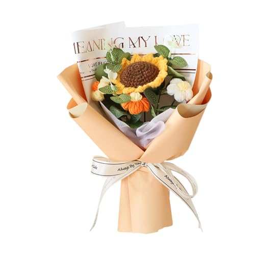 MagiDeal Sonnenblumengestrickten Blumenstrauß Häkelblumen Tochter Sohn für Hochzeit Valentinstag Geburtstag Frau, Gelb MagiDeal Sonnenblumengestrickten Blumenstrauß Häkelblumen Tochter Sohn für Hochzeit Valentinstag Geburtstag Frau, Gelb von MagiDeal