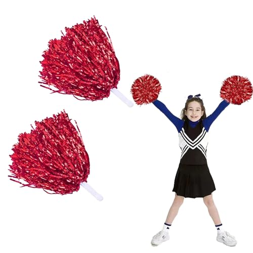 2 Stücke Cheerleader Pompons, Sport Pompons Cheers Ball, Cheerleading Pompons Tanzpompons, Bright Metallic Cheers Ball, für Sportveranstaltungen Tanz Nacht Party Ballspiele Karnevalspartys Verwendet 2 Stücke Cheerleader Pompons, Sport Pompons Cheers Ball, Cheerleading Pompons Tanzpompons, Bright Metallic Cheers Ball, für Sportveranstaltungen Tanz Nacht Party Ballspiele Karnevalspartys Verwendet von MagiSel