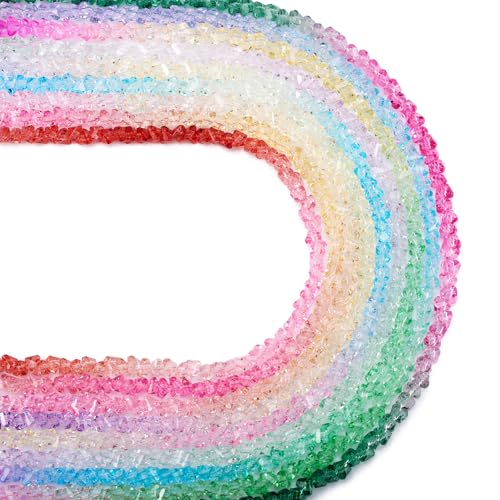 Magibeads 1206Pcs 4.5x4mm Triangle Glass Beads Stränge 9 Farben Facettierte Kristall Spacer Perlen für Handwerk DIY Freundschaft Armbänder Ohrring Schmuck Making Supplies Magibeads 1206Pcs 4.5x4mm Triangle Glass Beads Stränge 9 Farben Facettierte Kristall Spacer Perlen für Handwerk DIY Freundschaft Armbänder Ohrring Schmuck Making Supplies von Magibeads