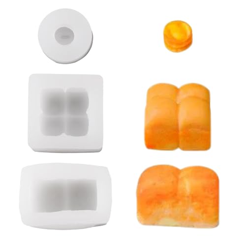 Magibeads 3 Stück Brot-Dekorationen, Silikonformen, DIY-Imitation, Lebensmittel, kleine Modelldekorationen, handgefertigtes Handwerk, UV-Epoxidharz, Form, Ornamente, 3D-Imitation, Toast, Brot Magibeads 3 Stück Brot-Dekorationen, Silikonformen, DIY-Imitation, Lebensmittel, kleine Modelldekorationen, handgefertigtes Handwerk, UV-Epoxidharz, Form, Ornamente, 3D-Imitation, Toast, Brot von Magibeads