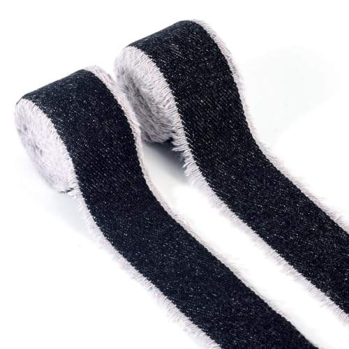 Magibeads 4 Meter Polycotton-Fransenband mit rohen Kanten, 2,5 cm, Winter-Bastelmaterial, Kleidungszubehör für DIY, Weihnachten, Halskette, Armband, Dekorationen, Geschenkverpackung, Dunkelgrau Magibeads 4 Meter Polycotton-Fransenband mit rohen Kanten, 2,5 cm, Winter-Bastelmaterial, Kleidungszubehör für DIY, Weihnachten, Halskette, Armband, Dekorationen, Geschenkverpackung, Dunkelgrau von Magibeads